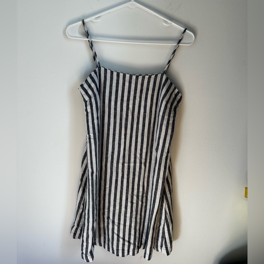 A New Day linen striped dress